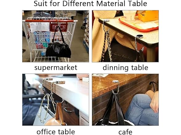 FOME Handbag Hanger, Set of 4 Foldable