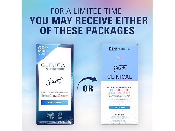 Secret Clinical Strength 100HR Antiperspirant