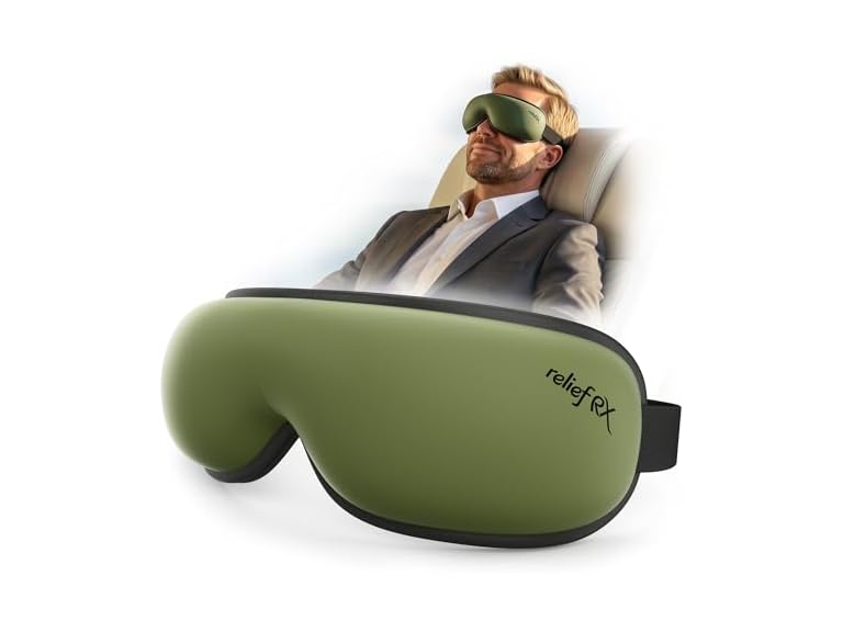 ReliefRX Eye Massager Heat/Cool Sage Green