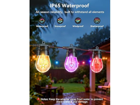 Brightever LED Outdoor String Lights