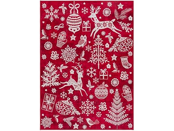Gertmenian Holiday Rug 3x5 Cheer Red