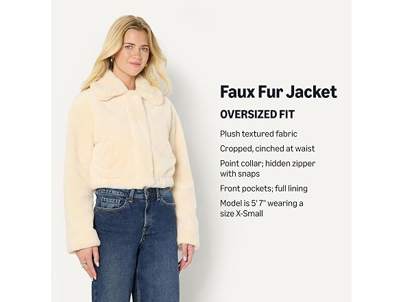 Amazon Essentials Women (XXS) Oversized-fit Jacket