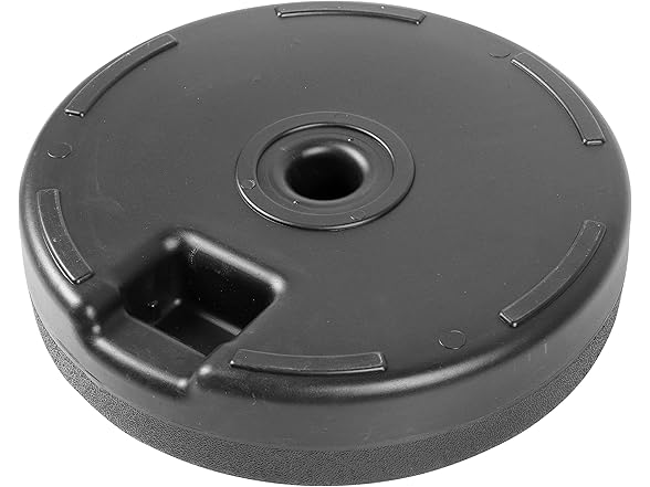 LeisureMod Bovilar Umbrella Base Black