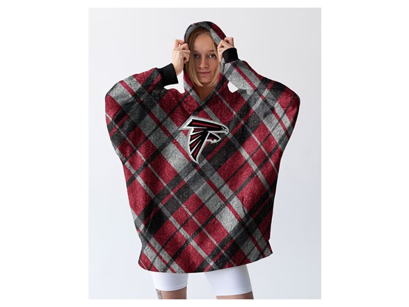 NFL Sherpa Flannel Hoodie Blanket - Choose Team