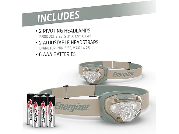 Energizer LED Headlamp PRO 2PK (Black)