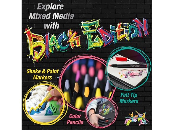 Faber-Castell Shake & Paint Markers: Metallic