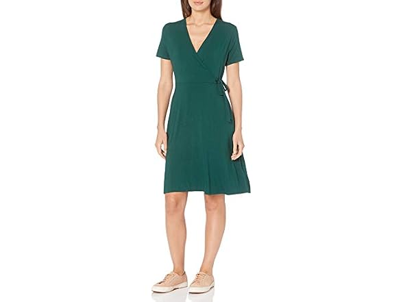 Amazon Essentials Women Short Sleeve V Neck Dress