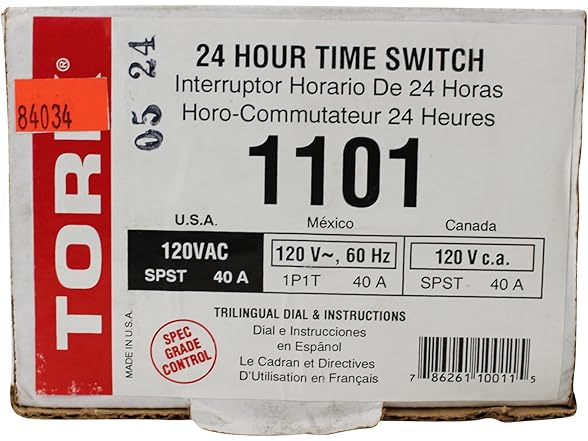 Indoor Steel 24-hour Dial Time Switch
