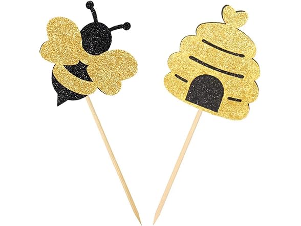 Bumble Bee Birthday Party Toppers