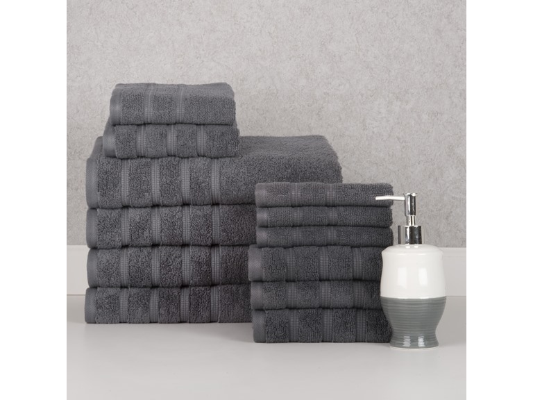 12-Piece Zero Twist Cotton Towel Set