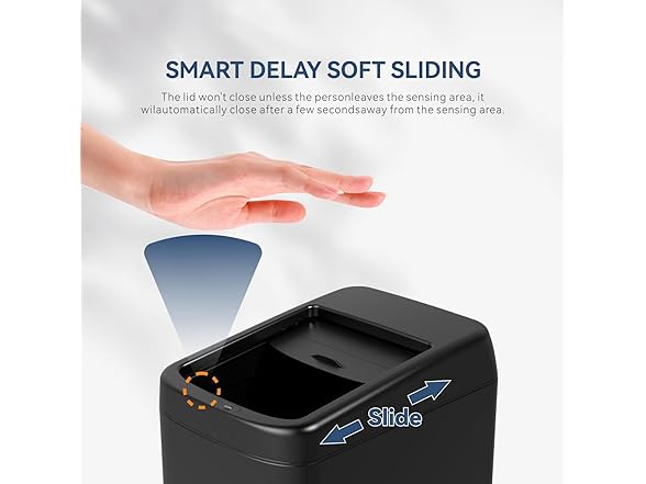 ELLO&ALLO 13 Gallon Sensor Trash Can