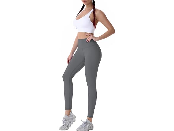 Sunzel Womens Leggings 28in M Dark Grey