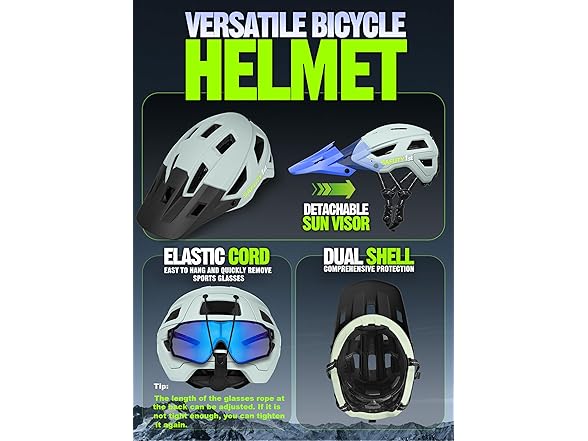 Light Blue Mountain Bike Helmet for Adults
