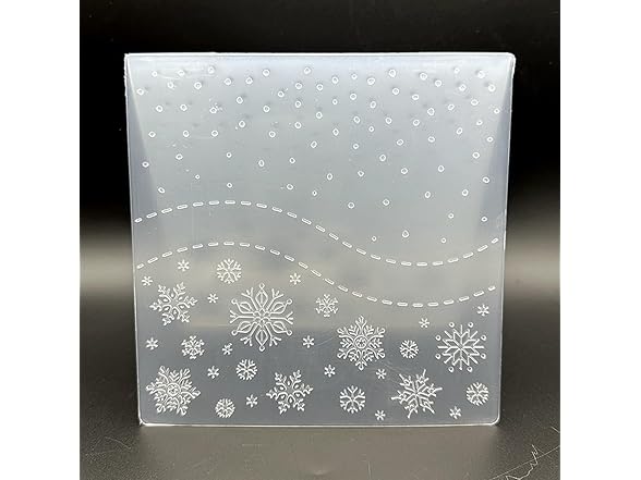 zhxcgooyx Plastic Emboss Template Christmas Snowflakes