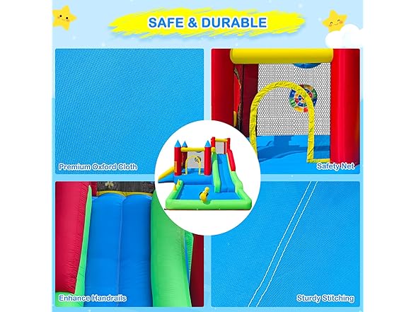 COCOFISH 9 in 1 Inflatable Bounce House