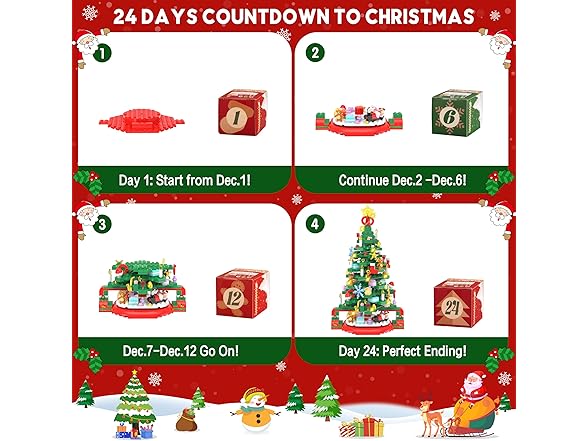 Alagoo Christmas Tree Building Blocks