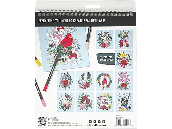 Brea Reese: Marker Coloring Kit - Cardinal