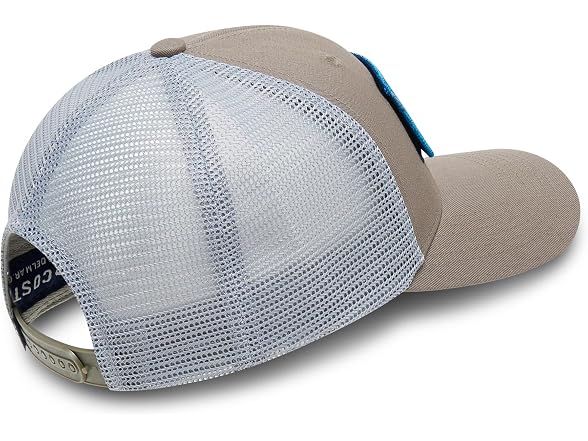 Costa Del Mar Mens Costa Patch Velcro Trucker Hat