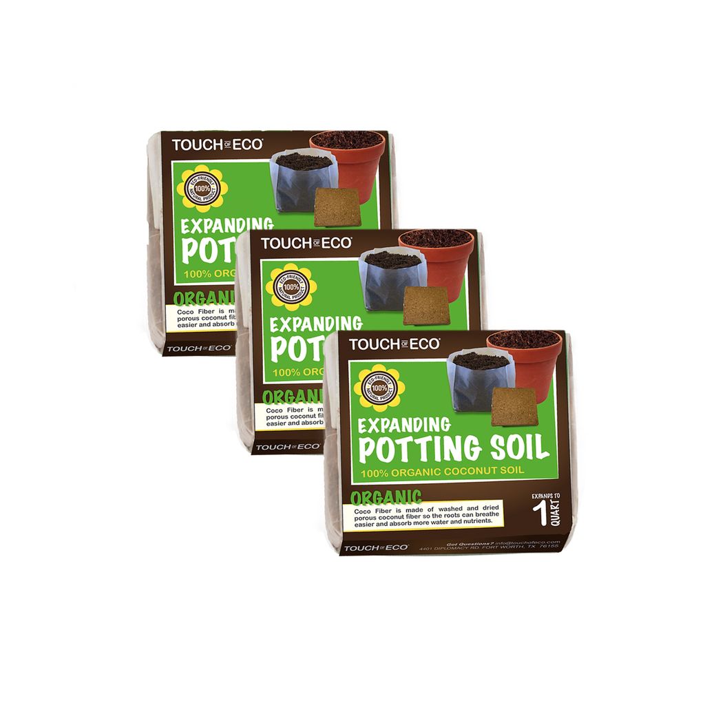 Natural Coco Fiber Expanding Soil-3pk - Gallery 6