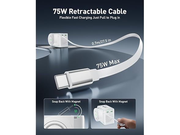 Wollzz 75W Tiny Universal Travel Adapter