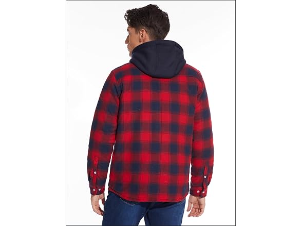 Tacvasen Men (XXL) Flannel Hood Men'S Jacket