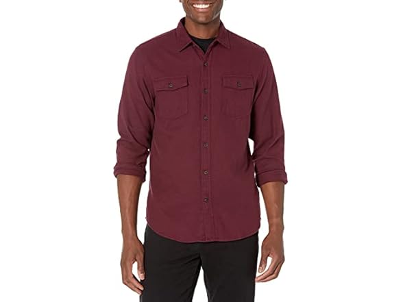 Amazon Essentials Men Medium Slim-fit Solid Shirt