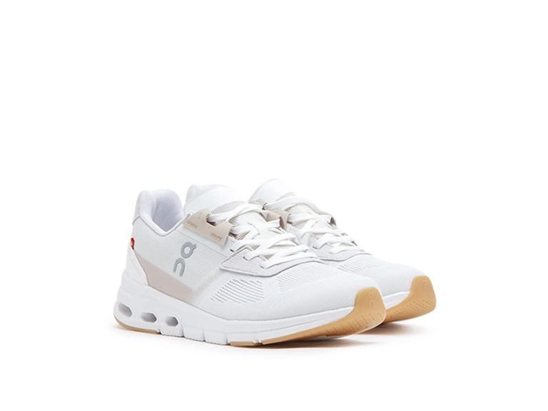 On Running Cloudrift Women's Shoes White/Sand Size 5.5