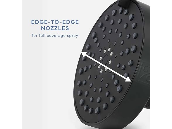 4-Setting Shower Head Matte Black