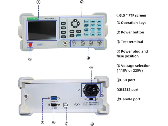 Digital LCR Meter 100Hz~10K Benchtop I