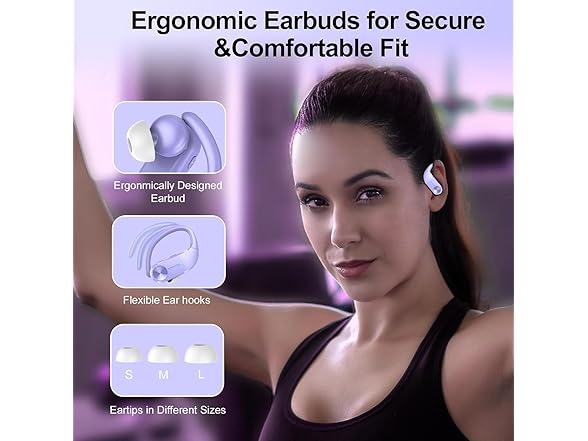 (NEW) Wireless Sports Bluetooth 5.4 Earbuds