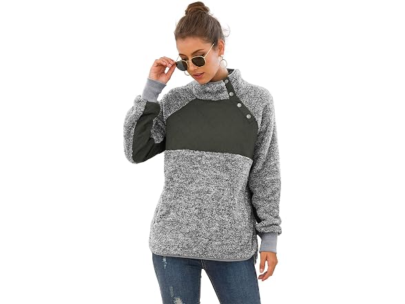Viishow Women (XXL) Long Sleeves Coat Light Gray