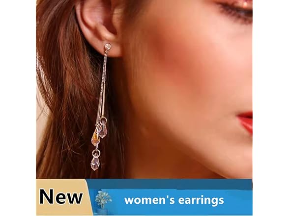 Daily New Long Shape Fringed Crystal