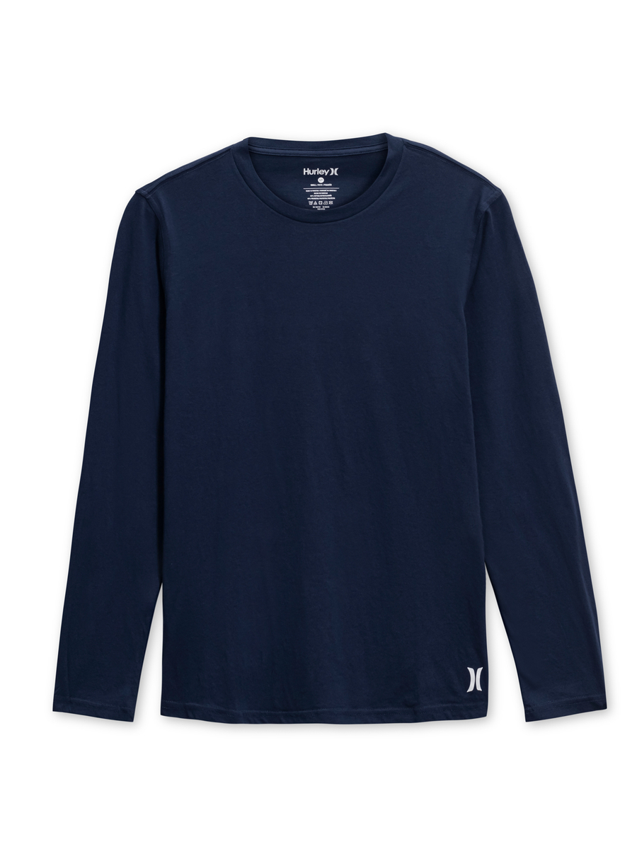 Hurley Men's LS Crew Neck Lounge Tee - Gallery 6