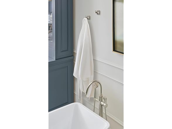 Amerock Stature Single Prong Brushed Nickel Wall-Mounted Hook
