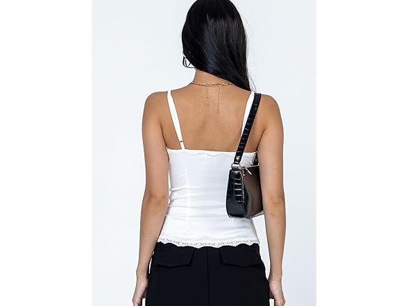 Princess Polly Juliana Mesh Lace Crop Top