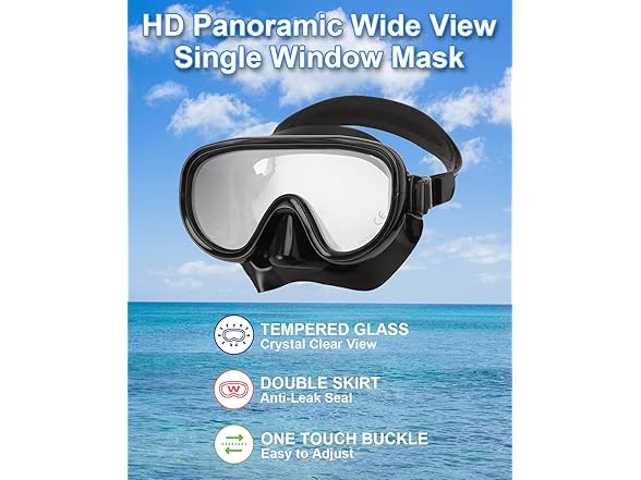 Reef Tourer Adult Mask & Snorkel Combo Set