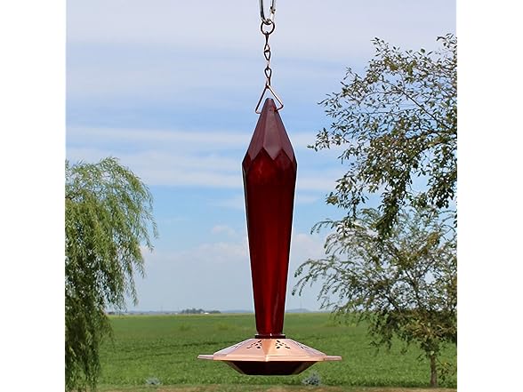 Songbird Essentials Ruby Faceted Glass H