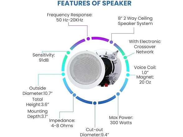 Technical Pro 6-Ch 6000 Watts Home Theater System Kit