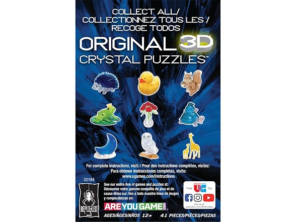 Apricot Poodle Crystal 3D Puzzle