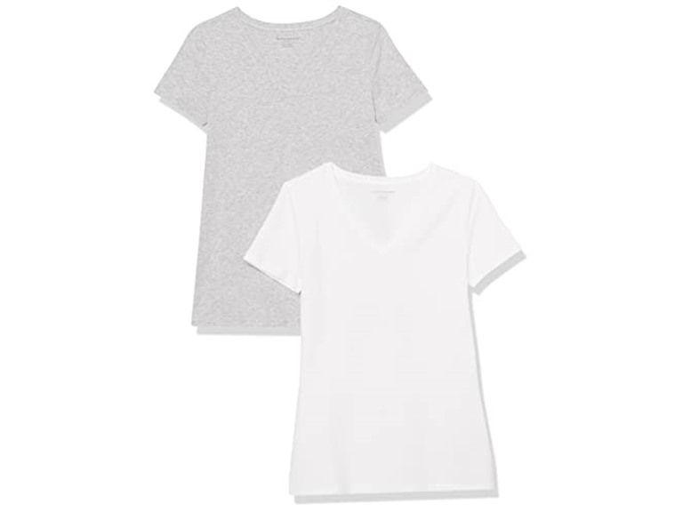 Women's Regular-Fit V-Neck T-Shirt 2 Pk - Gallery 32
