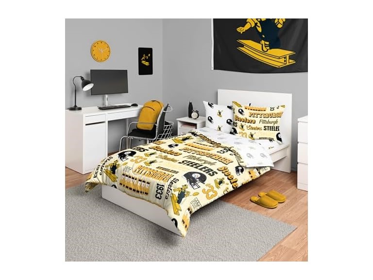 STEELERS Retro Full Bed Set