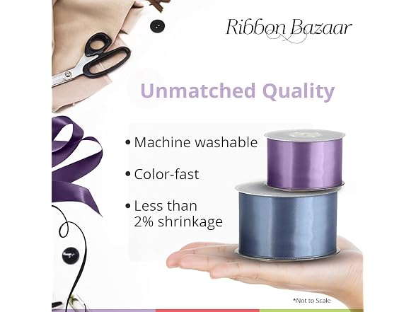Ribbon Bazaar Double Faced Satin - Premium