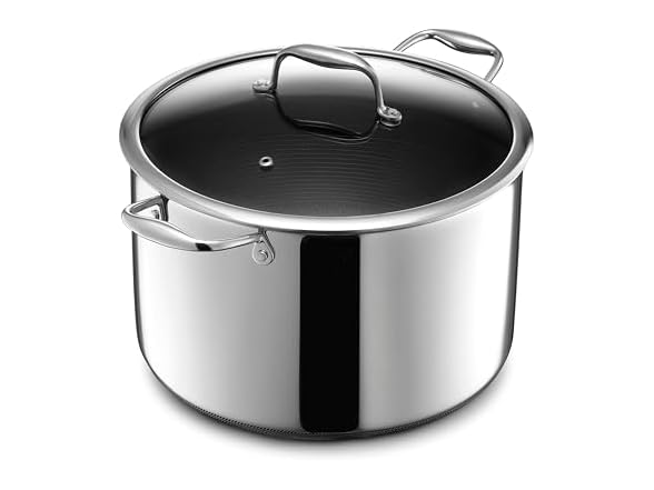 Hexclad 10QT Hybrid Stock Pot with Lid