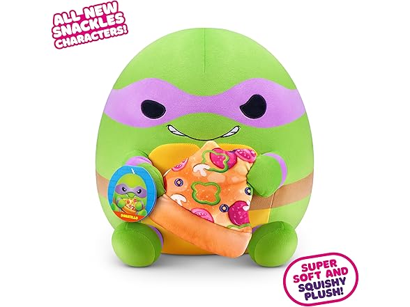 Snackles Ninja Turtles Donatello Plush