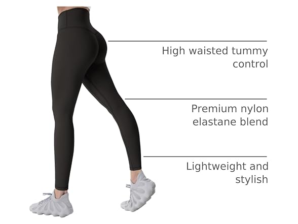 Sunzel Womens Leggings 28in L Brown