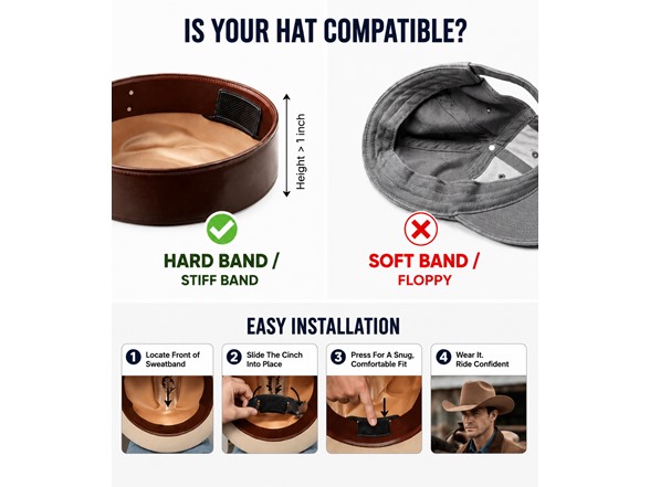 Cowboy Hat Cinch Anti-Slip
