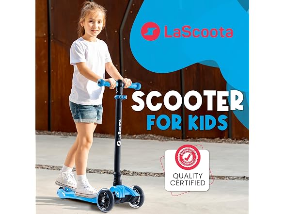 Lascoota Kick Scooter with Seat -