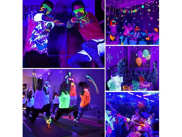 lamvip 38W UV Blacklight Bar 2-Pack
