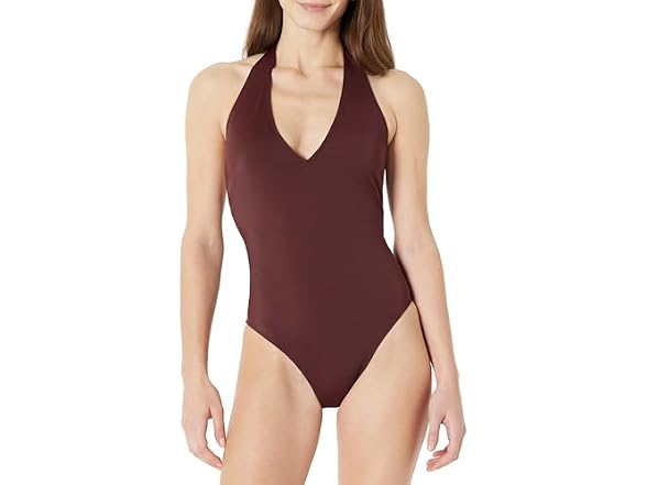 Amazon Essentials Women Halter One Piece Swimsuit