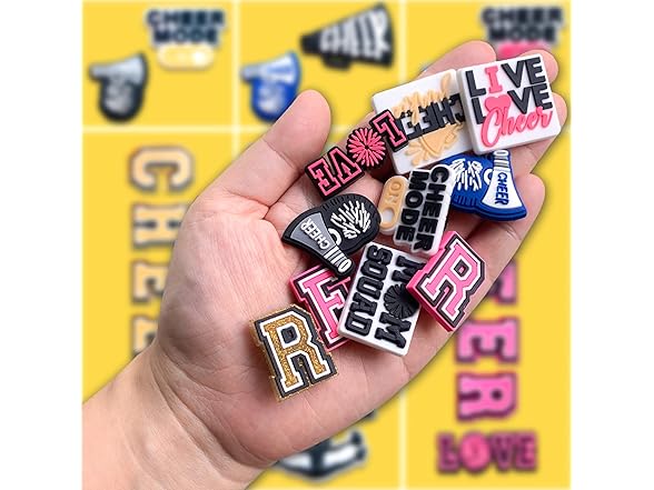 pocpockets 26 40PCS Cheer Shoe Charms